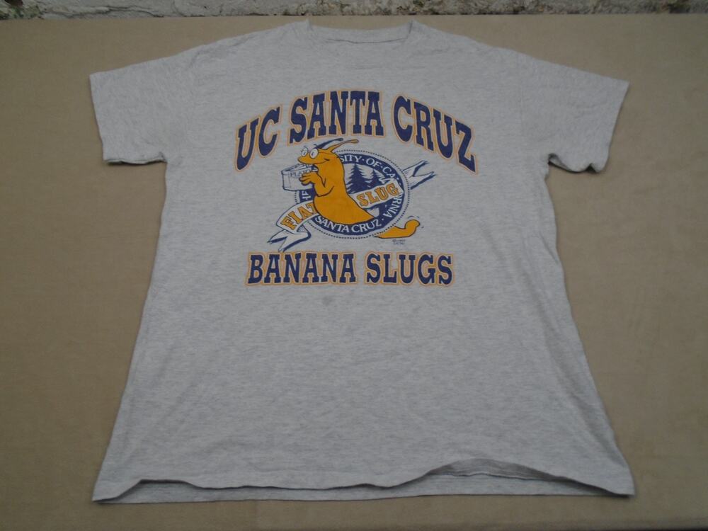 Vintage 1997 UC Santa Cruz Banana Slugs Medium T-Shirt Pulp Fiction UCSC Tee